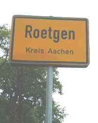 Ortsschild Roetgen