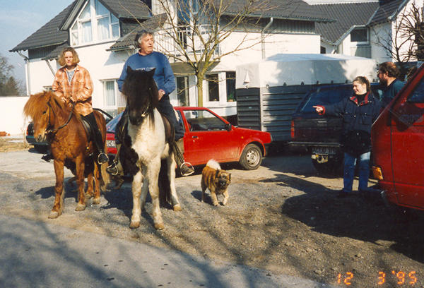 Thodora aus Island, Jupp mit Álfur, Snati, Birgit